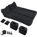 Lit gonflable 180 x 135 cm pour banquette arrire et coffre, matelas gonflable 2 personnes avec pompe ...