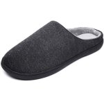 Litzee - pantoufles en mousse  mmoire de forme pour hommes et femmes, pantoufles chaudes en flanelle ...