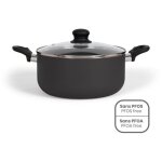 Livoo - faitout aluminium 24cm avec couvercle mep150n