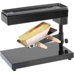 Appareil � raclette traditionnel 600 w pour 6 - 8 personnes ? support � fromage rotatif ? plateau de ...