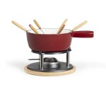 Livoo - service à fondue 6 fourchettes rouge men390rc Livoo - service à fondue 6 fourchettes rouge men390rc