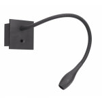 Aric - liza 2 01 liseuse avec inter 2, 3w 3000k 110lm 40 30000h patre noire 51238