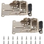 Lling - charni�re pour meuble, charni�re pliante autobloquante, 2 pi�ces argent� jambe pour pieds de ...