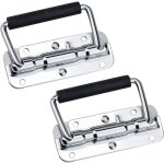 Lling - poign�es pliantes en acier inoxydable 100 x 45 mm, argent.