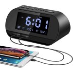 Lling - radio - réveil, horloge numérique avec radio fm, deux ports de charge usb, deux alarmes, fonction ... Lling - radio - réveil, horloge numérique avec radio fm, deux ports de charge usb, deux alarmes, fonction ...