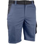 Lma - bermuda bicolore multipoches icare bleu fonc / noir 40