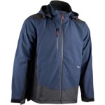 Lma - blouson softshell bicolore joule bleu fonc / noir l