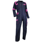 Lma - combinaison de travail double zip rapido bicolore femme orge bleu fonc� / rose s