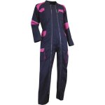 Lma - combinaison de travail femme bicolore double zip bleu fonc / rose orge - 401021 taille 1