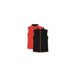 Lma - doudoune de travail sans manches rversible femme greenland - noir / rouge fluo 2xl