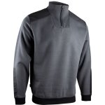 Lma - sweat col camionneur bicolore gris / noir - 8092 - m Lma - sweat col camionneur bicolore gris / noir - 8092 - m
