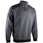 Lma - sweat col camionneur bicolore gris / noir - 8092 - s