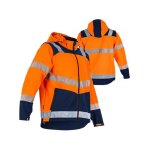 Lma - veste haute - visibilit� cible - softshell 3 couches - orange / marine - t2 s 2266 t2