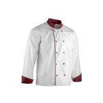 Veste lma medaillon c1 blanc / bordeaux t. l - 2299 t. 4
