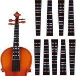 10 pices autocollant de touche de violon, 4 / 4 tiquettes de violon marqueur, marqueur de touche de ...