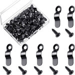 Lntyq - lot de 100 boutons rotatifs pour cadre photo, clips de fixation pour cadre photo, clips de fixation ...