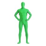 170 cm grand costume vert avec tte, costume furtif extensible pour fte costume, costume d'cran vert, ...