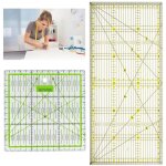 Lntyq 2 pcs regle couture, 30 x 15 cm / 15 x 15 cm r�gle couture set, regle de couture avec indications ...