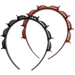 Lntyq lot de 2 serre - ttes  double frange noirs et marron avec petites pinces ? accessoires pour tresses ...