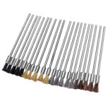 Lntyq lot de 20 brosses m�talliques rotatives, outils rotatifs polissage accessoires brosses m�talliques ...