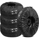 Lntyq lot de 4 housses de pneus de voiture, housse de pneu de voiture, protection imperm�able contre ...