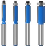 4 pcs set fraise defonceuse 8mm tige, fraise a copier a bois, fraises pour défonceuses avec roulement ... 4 pcs set fraise defonceuse 8mm tige, fraise a copier a bois, fraises pour défonceuses avec roulement ...