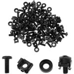 Lntyq 50pcs m6 ecrou de cage de montage pour rack vis kit de rondelles pi�ces d�tach�e