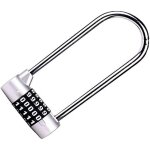 Cadenas u - lock rinitialisable  5 positions de 2, 75 'de largeur avec manille longue de 4, 57', salle ...