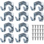 Lntyq crochets de rangement en métal, porte - outils en tôle d'acier, support mural pour outils de jardin ... Lntyq crochets de rangement en métal, porte - outils en tôle d'acier, support mural pour outils de jardin ...