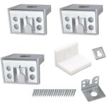 Lntyq �querres de fixation haut de cuisine 4 pcs fixations pour armoires suspendues 5 x 4. 6 x 3. 5 cm ...