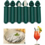 Mini moules  glaons en silicone avec couvercles, troits et longs, faciles  pousser et  dmouler, ...