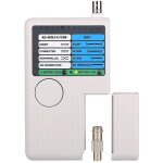 Lntyq - testeur de cble rseau multifonction 4 en 1, testeur de cbles rseau rj11 rj45 usb bnc pour ...
