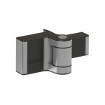 Locinox - ferme - portail hydraulique et charni�re 180� puma pour portails jusqu'�75 kg en argent