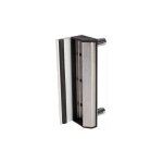 Gche de type industriel, grise, pour profil rond 40  60mm. locinox