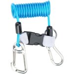 Longe � spirale anti - perte, plong�e requin coil cordon avec boutons - pression et boucles � d�gagement ...