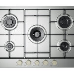 De'longhi ylg 75 f table de cuisson � gaz encastrable 5 feux 75 cm acier inox