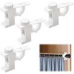 4 pièces support de support de pince porte - rideaux, support de support de pince porte - rideaux, barre ... 4 pièces support de support de pince porte - rideaux, support de support de pince porte - rideaux, barre ...
