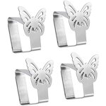 Longziming - pinces � nappe premium en acier inoxydable - supports � tissus pour linge de table - pinces ...