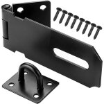 Loquet � cadenas avec vis, serrure de porte de 10, 5 cm, loquet de porte, convient pour jardin, portail, ...