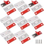 Cyslmuk - loquet magnetique, 8 pices ultra mince aimant de porte placard adhsif loqueteau aimant fermeture ...