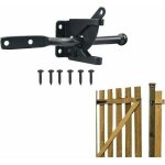 Loquet de portail en acier inoxydable � levier automatique de gravit� auto loquet de portail noir avec ...