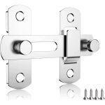 Loquet porte - 100 x 70 x 20 mm - loquet porte coulissante inox, targette de porte, verrou porte interieure, ...