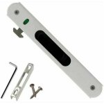 Loquet et targette, serrure de porte coulissante - garnitures de quincaillerie de verrouillage simple ...
