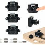 Loquet de verrouillage  bouton - poussoir, 5psc serrures de porte sans cl pour camping - car, yacht, ...