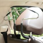 Lot de 1 cintres pour appuie - tte de voiture porte - manteau en mtal porte - vtements pour appuie ...
