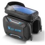 Lot de 1, sacoche de cadre de vlo, support de tlphone tanche, pochette avant pour tlphone jusqu' ...