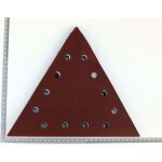 Lot de 10 abrasifs triangulaires 280mm grain 120 accessoire consommable pour ponceuses murs et plafonds ...