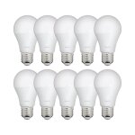 Xanlite - lot de 10 ampoules led a60, culot e27, 9w cons. (60w eq. ), lumi�re blanc chaud - wpack10ee806g ...