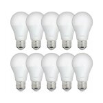 Xanlite - lot de 10 ampoules led a60, culot e27, 9w cons. (60w eq. ), lumi�re blanc neutre - pack10ee806gcw ...