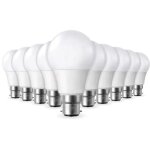 Lot de 10 ampoules led b22 11w eq 75w temp�rature de couleur: blanc chaud 2700k